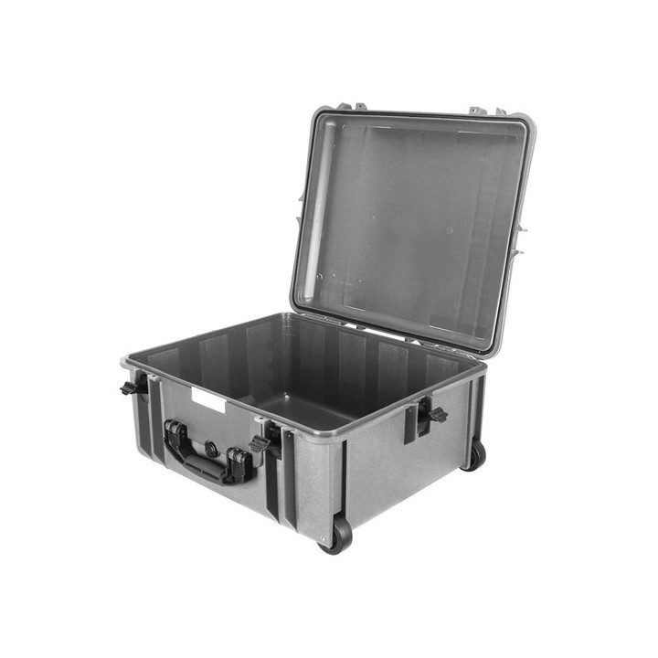 Portabrace PB-2750EP - Hard Case with Wheels, Airtight, Large, Platinum