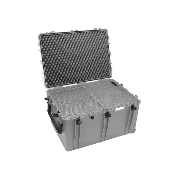 Portabrace PB-2850FP - Hard Case, Foam Interior, Airtight, Extra Large, Platinum