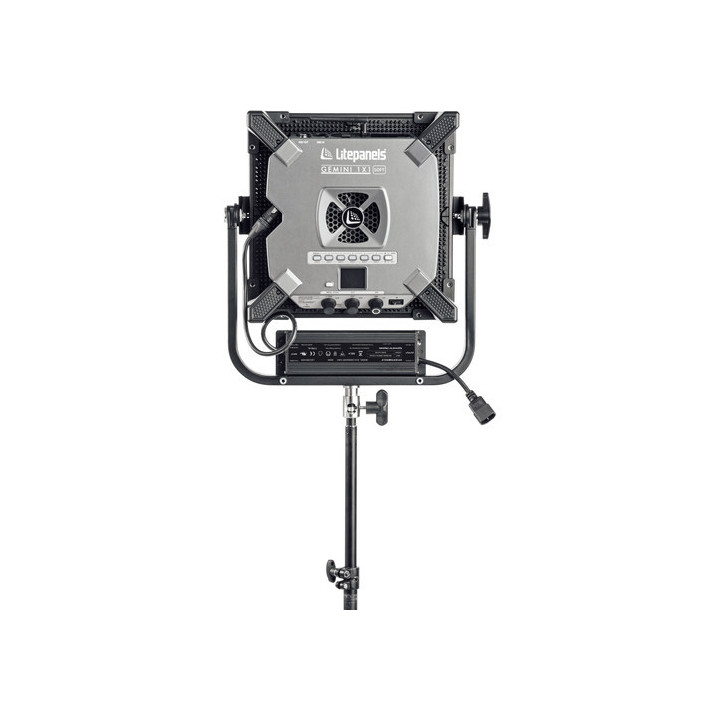 Litepanels 945-1111 - Gemini 1x1 Soft Panel, EU Power Cable, Pole Operated