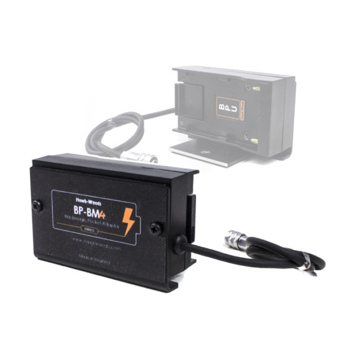 Hawkwoods BP-BM4 - Blackmagic 4k - BP power adaptor