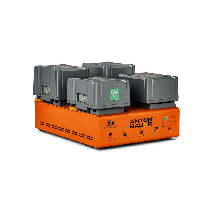 Anton-Bauer 8475-0139 - 26V LPD Quad Gold Mount Plus Discharger