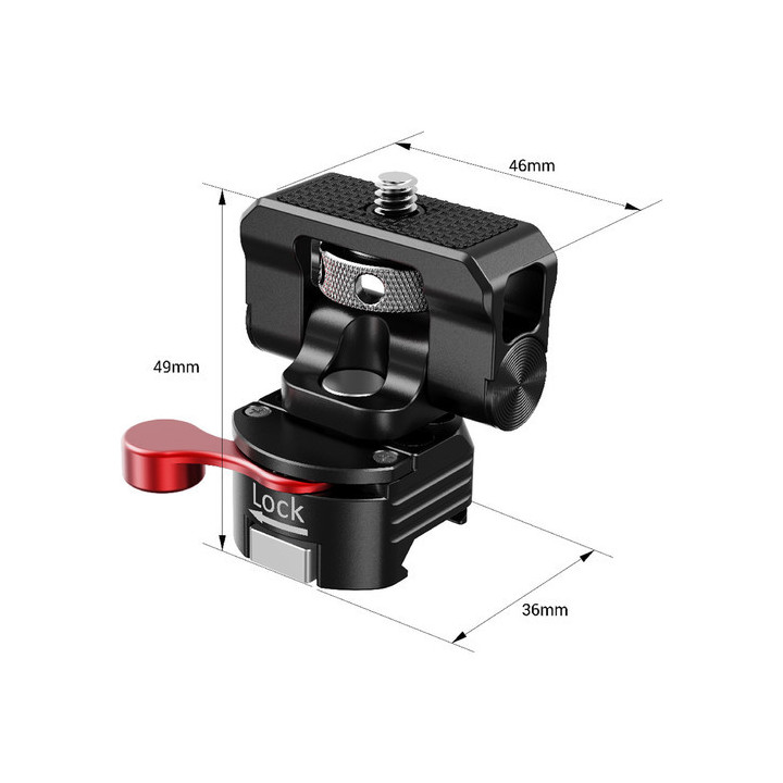 SmallRig BSE2347 - Swivel and Tilt Monitor Mount with Nato Clamp