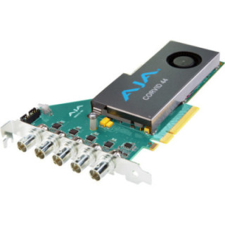 AJA CRV44-BNC-R0 - Full size BNC connectors, standard height PCIe bracket only