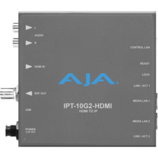 AJA IPT-10G2-HDMI - HDMI to SMPTE ST 2110 Video and Audio IP Encoder