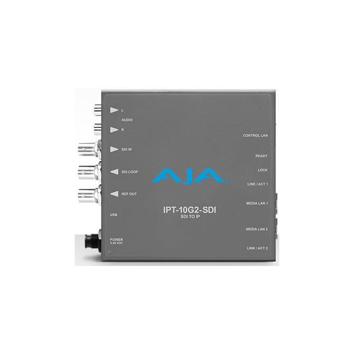 AJA IPT-10G2-SDI-R0 - 3G-SDI to SMPTE ST 2110 Video and Audio IP Encoder