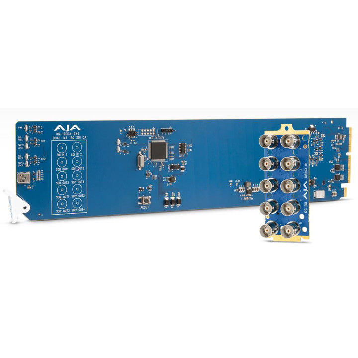 AJA OG-12GDA-2x4 - Dual 1x4 12G-SDI Distribution Amplifier