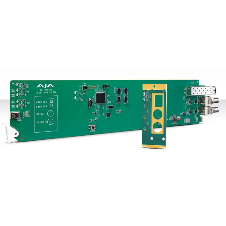 AJA OG-FIDO-2R - 2-Channel Single Mode LC Fiber to 3G-SDI Receiver