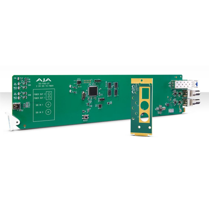 AJA OG-FIDO-2T - 2-Channel 3G-SDI to Single Mode LC Fiber Transmitter