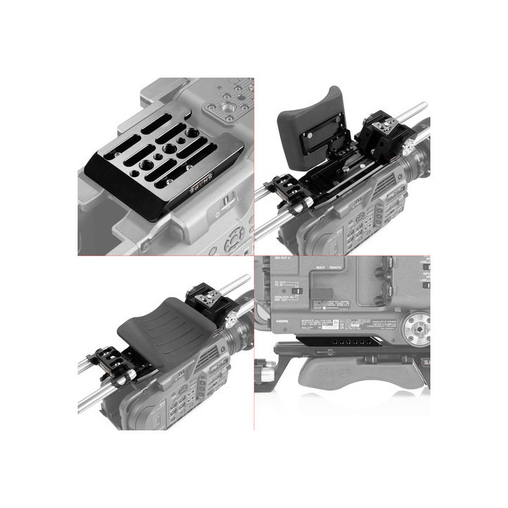 Shape FX9KIT - Sony FX9 baseplate, cage, top handle, long VF, 4x5.6 matte box, follow focus pro