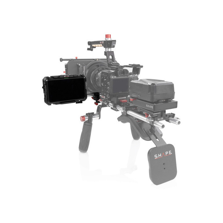 Shape OBIROD - Cage for Atomos Shinobi monitor with 15 mm LWS swivel rod clamp