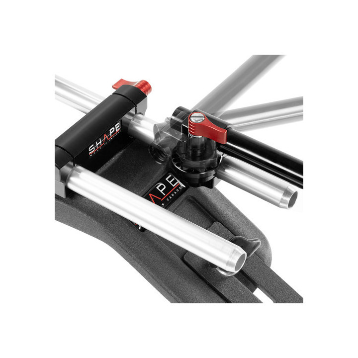 Shape OMB15 - Offset monitor swivel rod mount 15 mm  LW