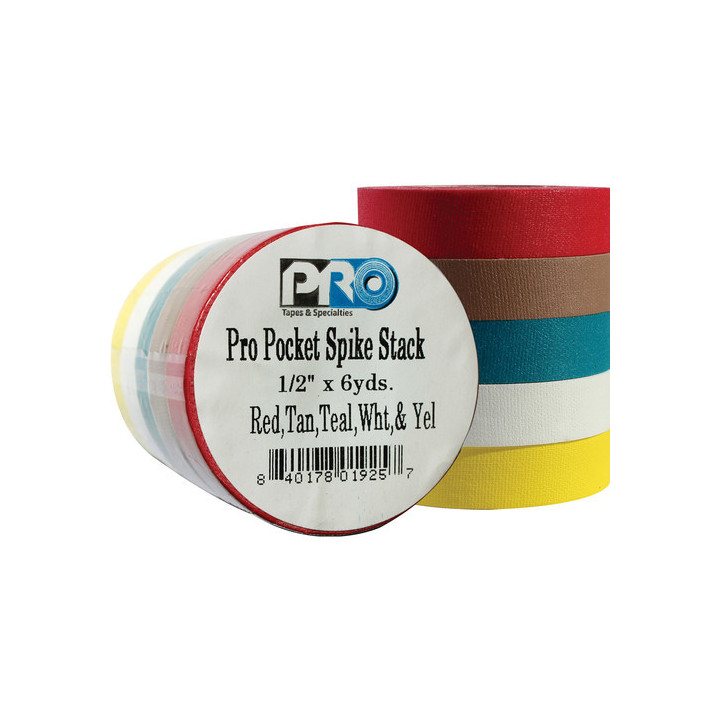 ProTapes Pro Pocket Spike Stack Bright -  Bright Color Spike Tape Stack