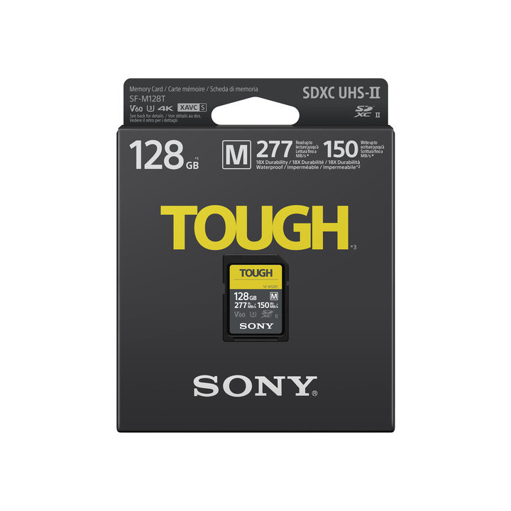 Sony SFM128T.SYM - SF-M Tough SDXC 128GB UHS-II 277MBs