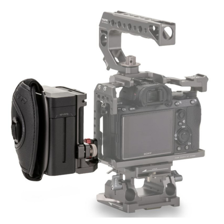 Tilta TA-SH3-97-G - Tiltaing Side Power Handle Type III (F970 Battery) - Tilta Gray