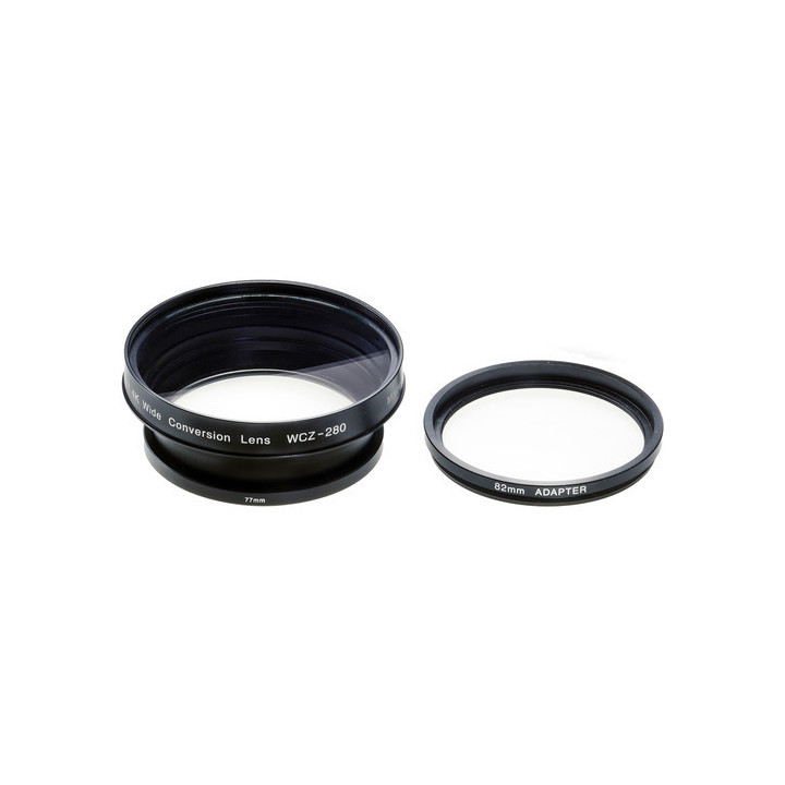 Zunow WCZ-280 - 4K Compact Wide Conversion Lens + R82 adapter ring
