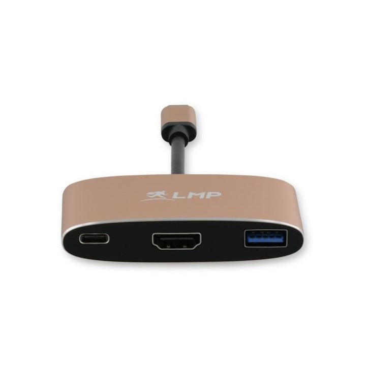 LMP C2USBHDC-AL-go - USB-C (m) to HDMI (4Kx2K) (f) & USB 3.0 (f) & USB-C multiport adapter