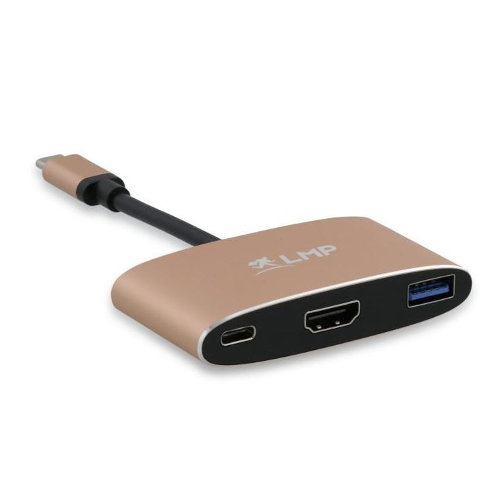 LMP C2USBHDC-AL-go - USB-C (m) to HDMI (4Kx2K) (f) & USB 3.0 (f) & USB-C multiport adapter