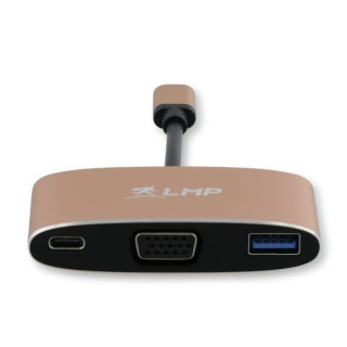 LMP C2USBVGC-AL-go - USB-C (m) to VGA & USB 3.0 (f) & USB-C multiport adapter