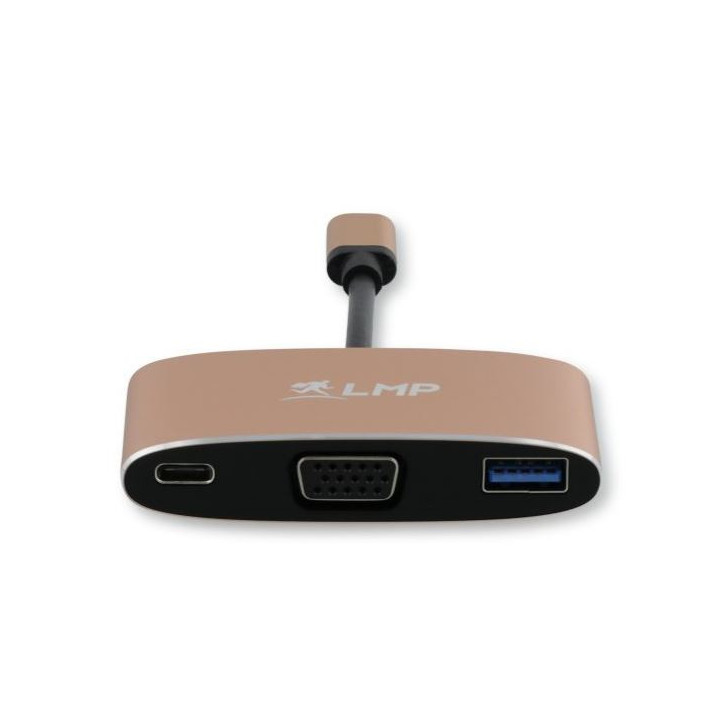 LMP C2USBVGC-AL-go - USB-C (m) to VGA & USB 3.0 (f) & USB-C multiport adapter