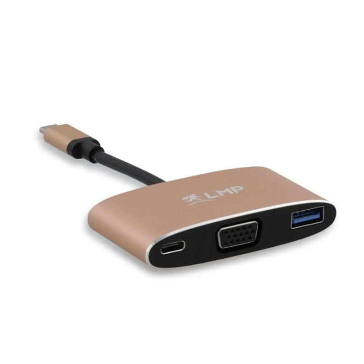 LMP C2USBVGC-AL-go - USB-C (m) to VGA & USB 3.0 (f) & USB-C multiport adapter