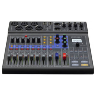 Zoom LiveTrak L-8 - Battery Powered Podcast/Music Mixer/Rec