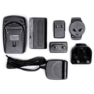 SmallHD PWR-BATT-KIT-LSERIES-2 - L-Series Battery Kit with Interchangeable AC Plugs