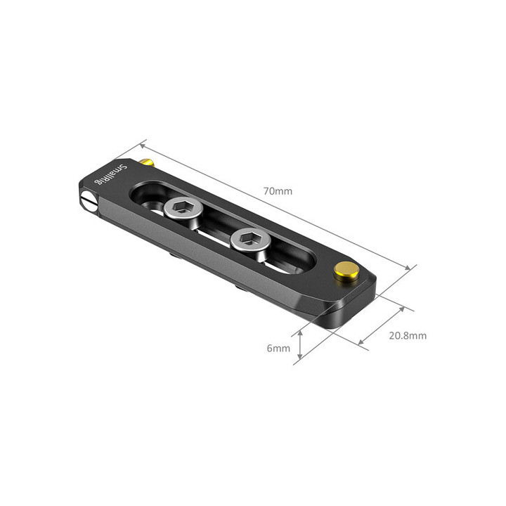 SmallRig BUN2483B - Low-Profile NATO Rail 70MM