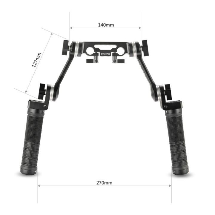 SmallRig 2002F - Rosette Handle Kit (Cheese Short Arm)