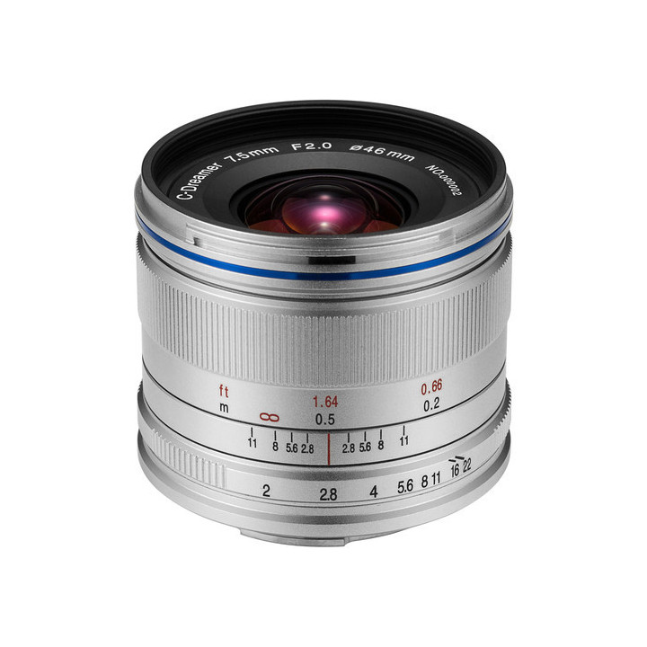 Laowa VE7520MFTSTSIL - 7.5mm f/2 MFT (Standard Silver)