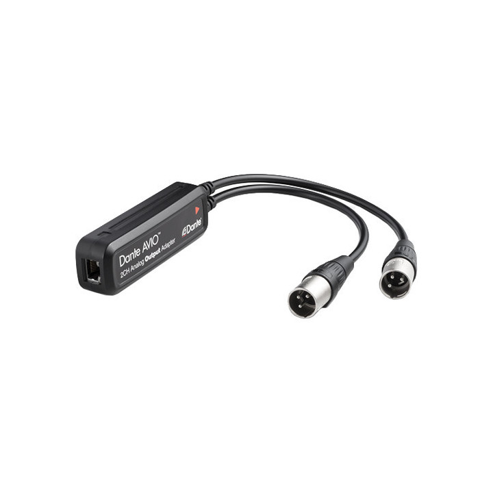 Audinate ADP-DAO-AU-0X2 - Dante AVIO 2-Channel XLR Analog Output Adapter for Dante Audio Network