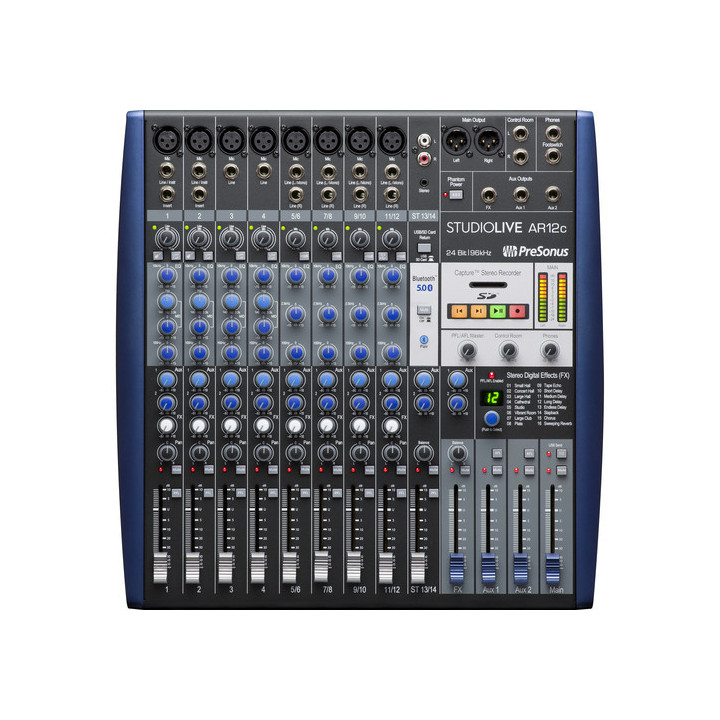 PreSonus SLMAR12C EU - StudioLive AR12c USB-C 14-Channel Hybrid Performance and Recording Mixer