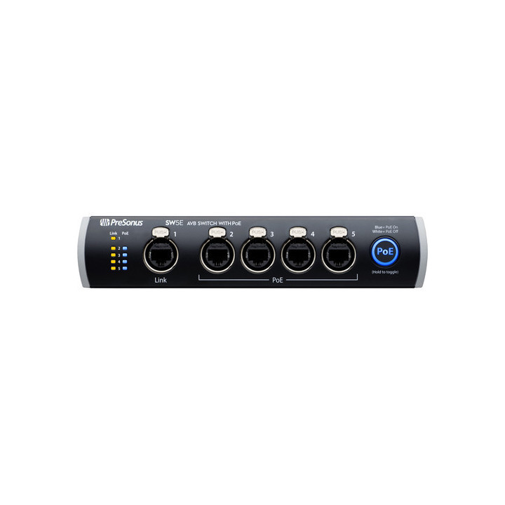 PreSonus SW5E - 5-Port AVB Switch with PoE
