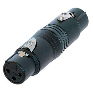 Contrik NA3FF-B - 3 pole XLR female - 3 pole XLR female, black