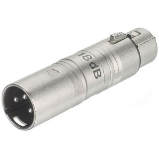 Contrik NA3FM-18DB - Adaptor XLR female to XLR male with atenuator -18dB