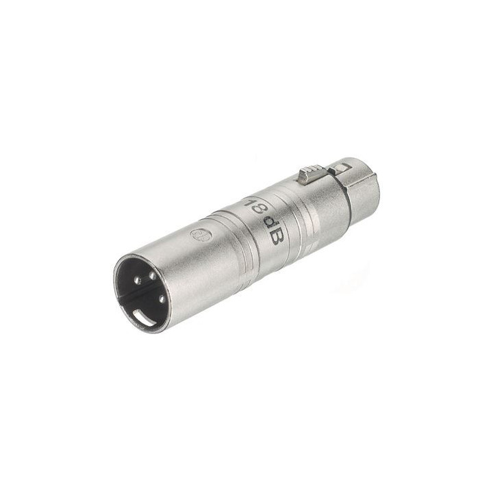 Contrik NA3FM-18DB - Adaptor XLR female to XLR male with atenuator -18dB