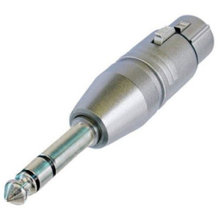 Contrik NA3FP - 3 pole XLR female - Stereo 1/4 inch plug