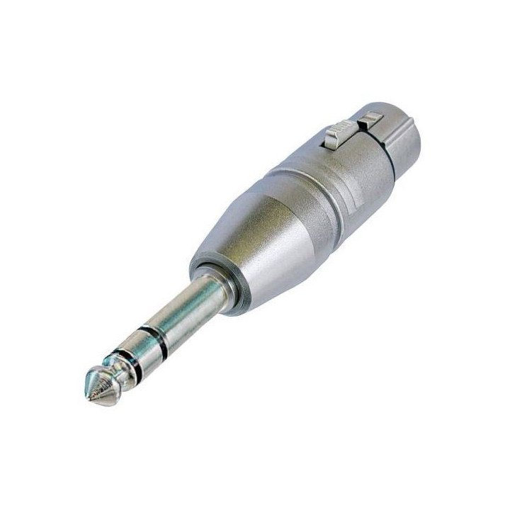 Contrik NA3FP - 3 pole XLR female - Stereo 1/4 inch plug