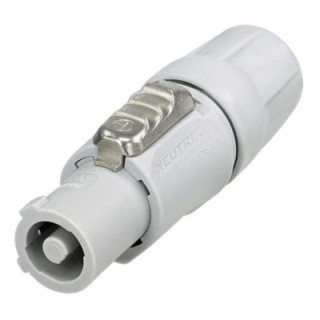 Contrik NAC3FCB - Lockable cable connector, power-out, screw terminals, gray