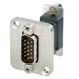 Contrik NADB15MF - 15 pole D-SUB feedthrough m/f