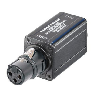 Contrik NADITBNC-FX - XLR f cable end 110 ohm input - BNC f 75 ohm output