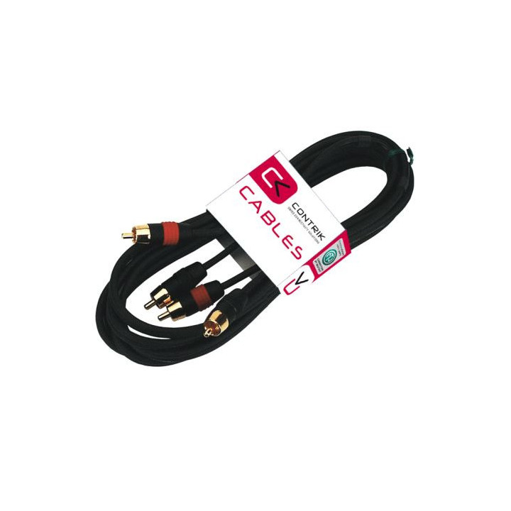 Contrik NAK0.5CC-SIAM - 0.5m Phono Cable 2x NF2CL/2