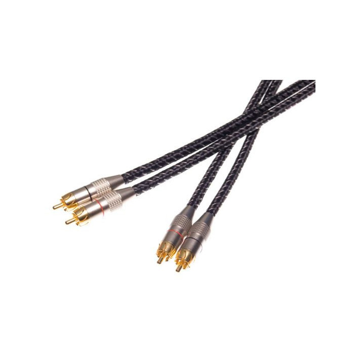 Contrik NAK3CNT-BL - 3m Phono Cable in Retro-look
