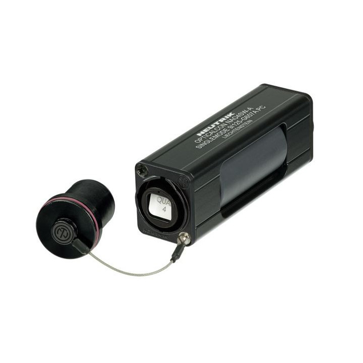 Contrik NAO4MW-A - Black multi-mode PC Weatherproof opticalCON QUAD coupler