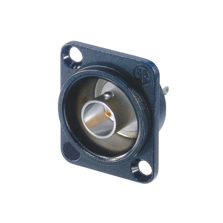 Contrik NBB75DSGB - Grounded BNC chassis connector, solder version