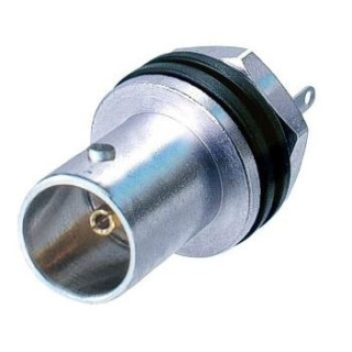Contrik NBB75SI - Isolated BNC cable jack for panel mount, solder version