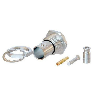 Contrik NBTB75IFI4 - BNC cable jack for panel mount, isolated