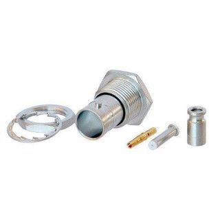 Contrik NBTB75INN5 - BNC cable jack for panel mount, isolated