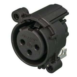 Contrik NC3FAH1-0 - 3 pole female XLR receptacle