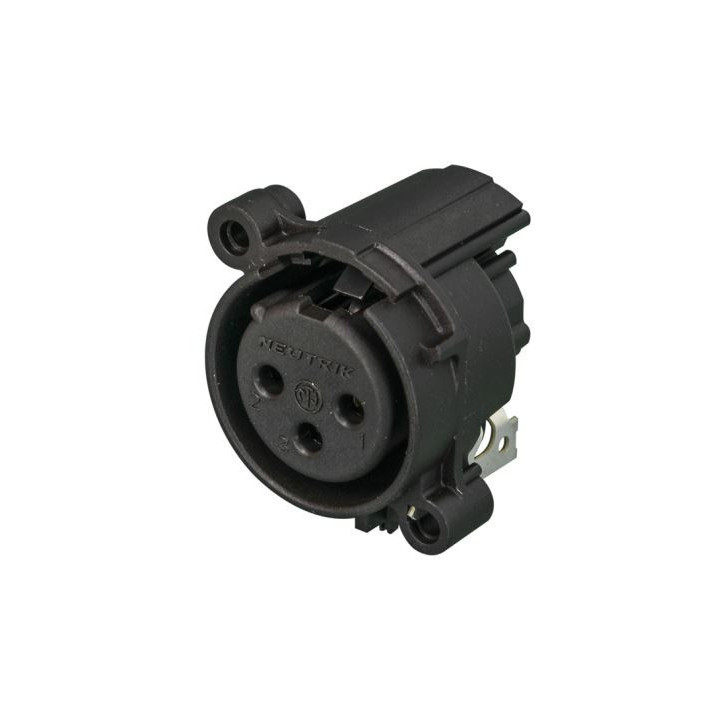 Contrik NC3FAH1-0 - 3 pole female XLR receptacle