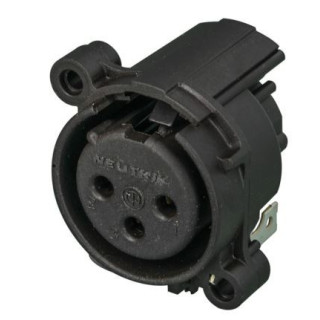 Contrik NC3FAH2-0 - 3 pole female XLR receptacle